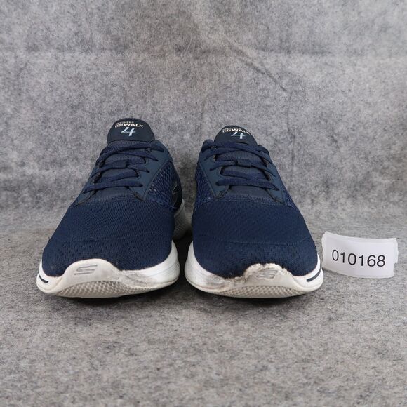 Skechers Shoes Womens 7.5 Athletic Trainer Go Walk 4 Sneaker Active Comfort Blue - Picture 3 of 15